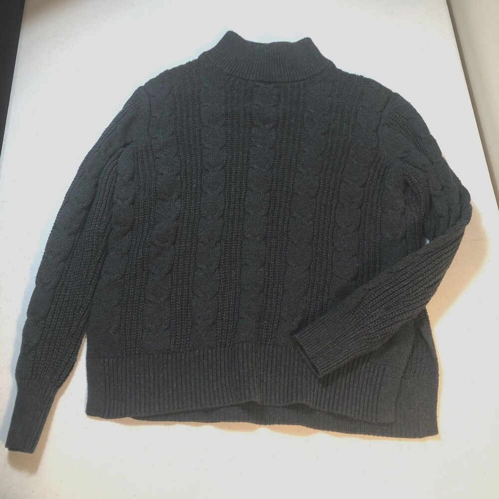 Banana Republic Womens Turtleneck Sweater Size XS Chunky‎ Knit Cable Old Money